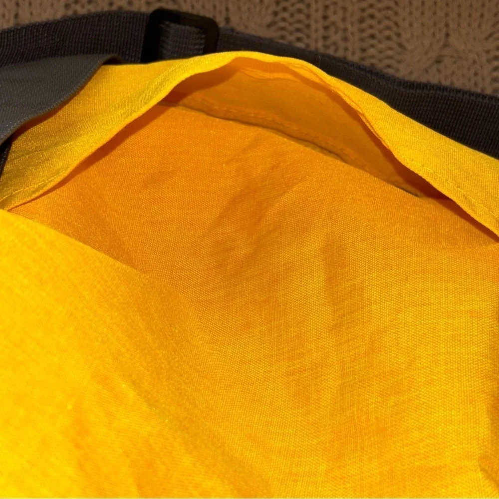 DIMAYAR Yellow and Gray Unisex Duffel Travel Bag